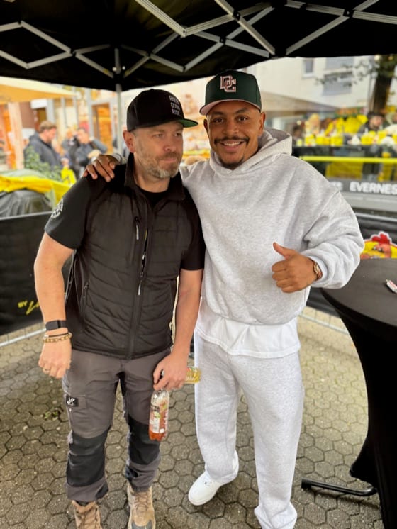 Dean Ward (Brandstifter) & Luciano at the Loco Chicken event