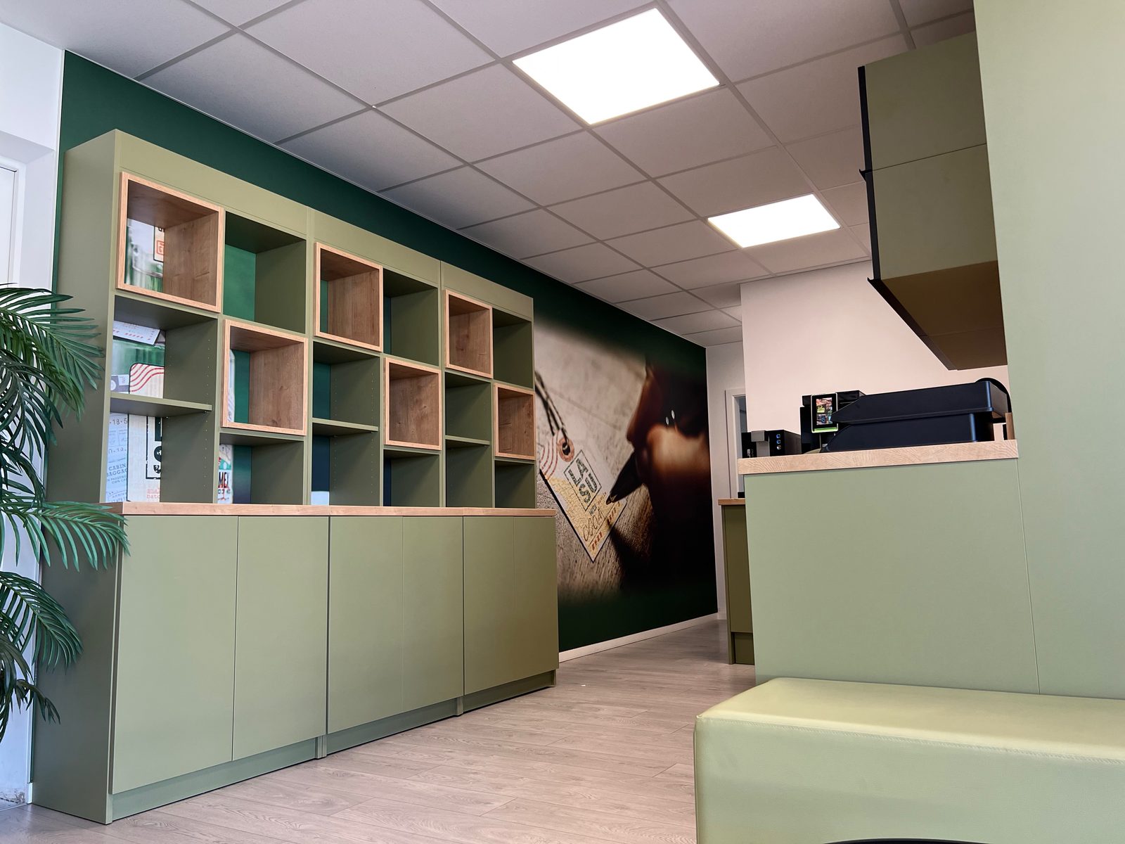 Show Kitchen for LaSu Gin – Olive Green & Oak in Perfect Balance — Image 3